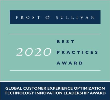 Frost & Sullivan, Best Practices Award 2020