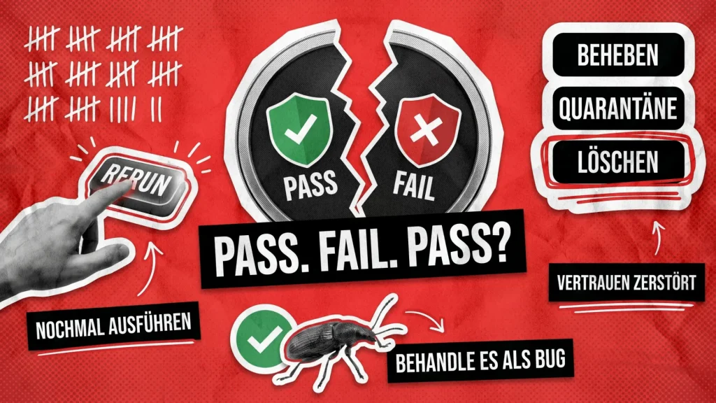 Flaky Tests: Warum sie auftreten und wie man sie wirklich behebt Flaky Tests: Warum sie auftreten und wie man sie wirklich behebt