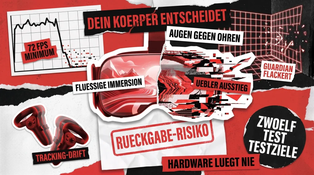 VR-Spieletests: Komfort, Bildrate und Bewegungsübelkeit VR-Spieletests: Komfort, Bildrate und Bewegungsübelkeit