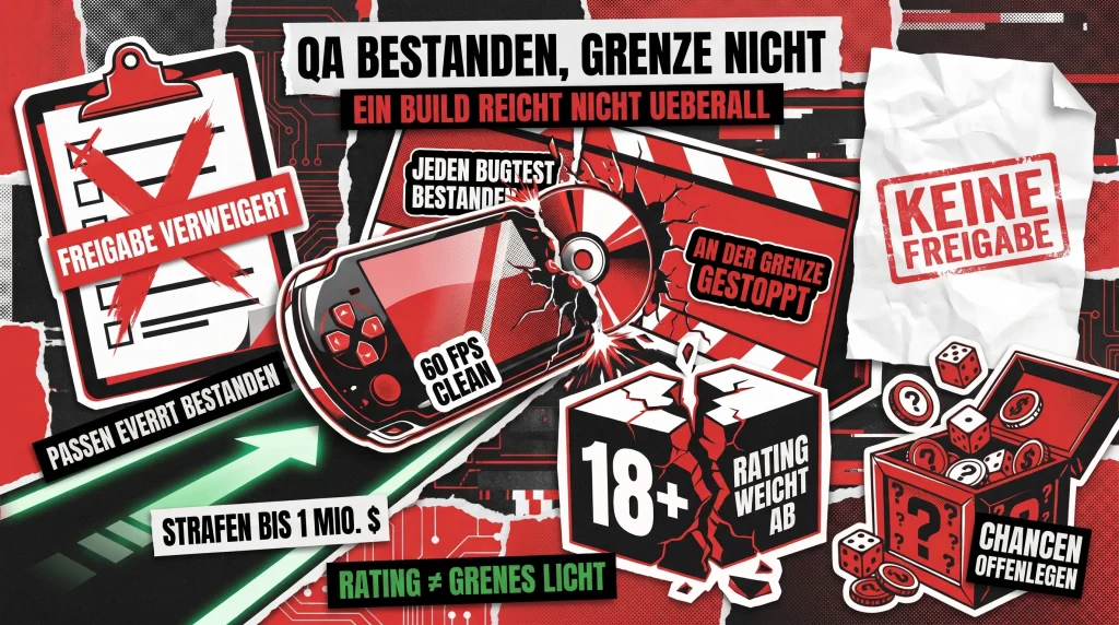 Compliance-Tests für Videospiele: Ihre Bewertung in verschiedenen Regionen korrekt erhalten Compliance-Tests für Videospiele: Ihre Bewertung in verschiedenen Regionen korrekt erhalten
