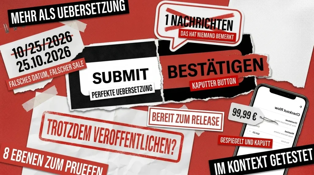 Die Checkliste für Lokalisierungstests: Alles, was über die Übersetzung hinaus zu prüfen ist Die Checkliste für Lokalisierungstests: Alles, was über die Übersetzung hinaus zu prüfen ist
