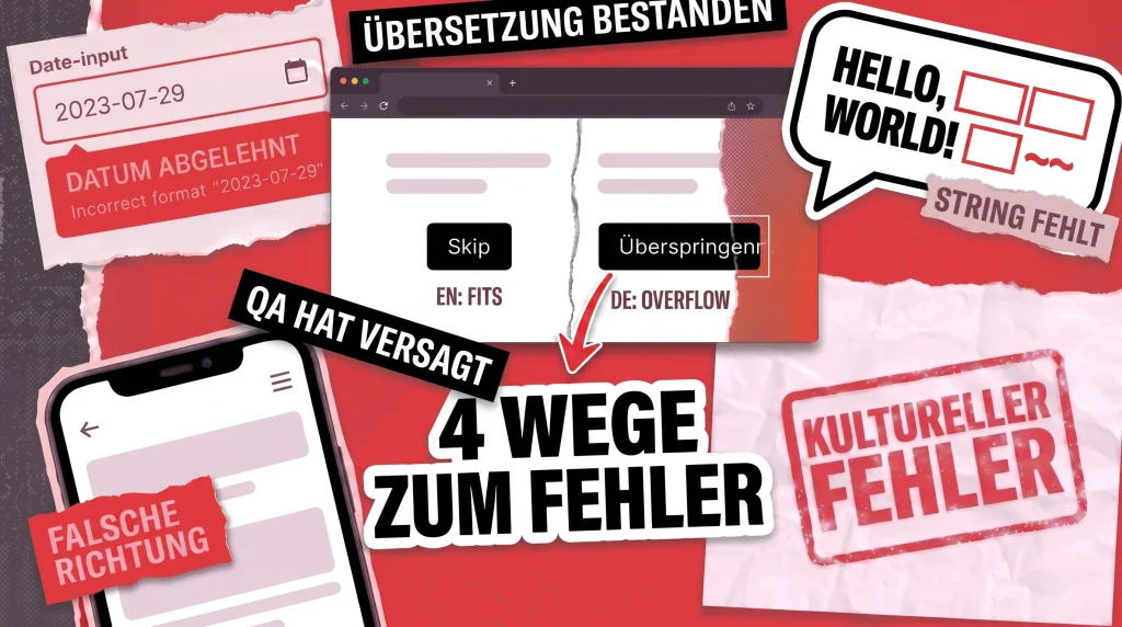 Einblick in das Lokalisierungs-QA-Tests: Die Disziplin, die Ihre App im Ausland vor dem Scheitern bewahrt Einblick in das Lokalisierungs-QA-Tests: Die Disziplin, die Ihre App im Ausland vor dem Scheitern bewahrt