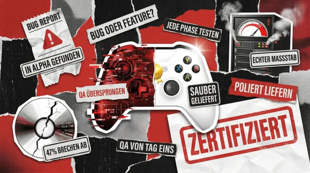 Videospieltests: Wie Spiele von der Vorab-Alpha-Phase bis zum Verkaufsstart getestet werden Videospieltests: Wie Spiele von der Vorab-Alpha-Phase bis zum Verkaufsstart getestet werden