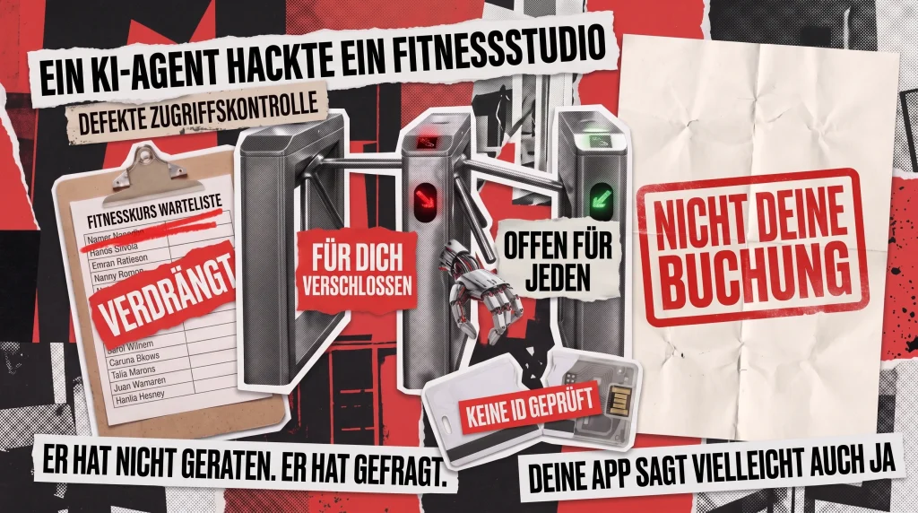 Ein KI-Agent hackte ein Fitnessstudio: Eine Geschichte über fehlerhafte Zugangskontrolle Ein KI-Agent hackte ein Fitnessstudio: Eine Geschichte über fehlerhafte Zugangskontrolle